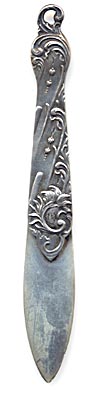 This bookmark is marked Depose. It has a French makers mark and was made circa 1900. The makers mark is CM.