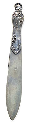 This bookmark is marked Depose. It has a French makers mark and was made circa 1900. The makers mark is CM.