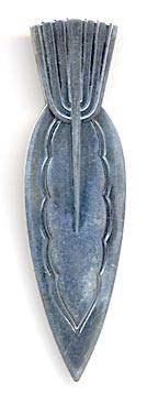 This bookmark is made in Denmark by Georg Jensen. It has the makers mark which was used after 1945. It is marked Sterling and is stamped with the number 52.