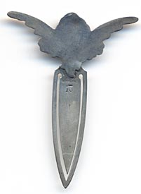 This bookmark is a William B. Kerr piece. It has the American Beauty hallmark and is stamped Sterling 10. The date is 1900 - 1910