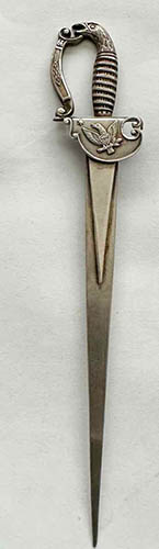 This bookmark is only marked Sterling. It is American made from the turn of the century (according to the dealer). 