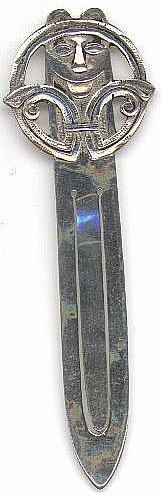 his bookmark is probably European made and is marked 830S. It has some kind of mark on the back but I can't make it out. 