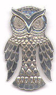 This bookmark is American made. The manufacturer's hallmark is R&B Sterling but I'm not sure who that is (possibly Reed & Barton?). It is in the shape of an owl. Date is unknown.