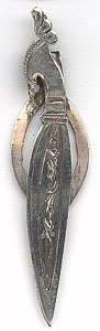 This bookmark is completely unmarked. It is probably from Mexico or Guatemala. Date is unknown.