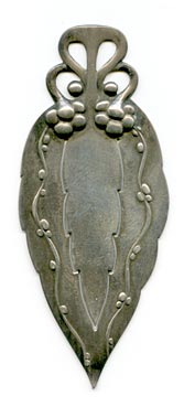 This bookmark was made in Denmark. It is marked G 925 Denmark Sterling the number 60. This is a very finely made piece. The date is 1920 - 1930.