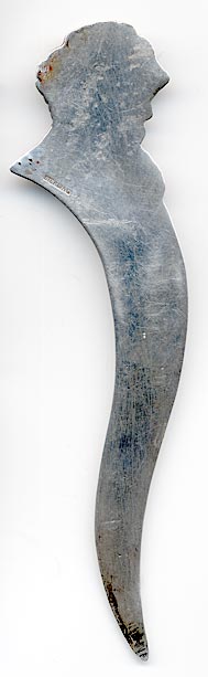This is more of a letter opener than a bookmark but can be used as both. It was made in the US by an unknown manufacturer and is marked only sterling. The top is a highly detailed bust of Charles Dickens.