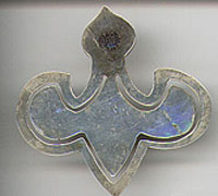 This is a Mexican bookmark in the shape of a fleur-de-lis. It is marked Sterling Mexico and 925 with the date of manufacture unknown.