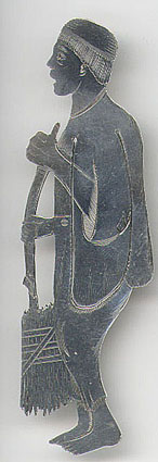 This bookmark was made in the US by J. F. Fradley & Co., a small New York silver manufacturer in business from 1870 - 1936. It is in the shape of a man sweeping a broom. It is marked Sterling 1863 and 37. Also inscribed on the back is 'Poor Jo'". Date is 1890 - 1936."