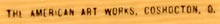 This bookmark was made in the US by The American Art Works, of Coshocton, Ohio. It is a celluloid advertising bookmark for Brantley-Draughon Business College and is a six year calendar for the years 1913 - 1918 with a rotaing dial in the back. The instructions read "Turn wheel until month appears in column with present year. Top will show days of the week. Use 1916 printed in red for JAN. and FEB (Leap Year)." The front blade has the birth stones for each month. The back reads, "Every national bank in Fort Worth Represented on our directory board. Brantley-Draughon Business College, 6th and Main Sts., Fort Worth, Texas. Phone Lamar 1307. Bookkeeping - Shorthand - Telegraphy."