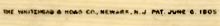  This bookmark was made in the US by the Whitehead and Hoag Co. of Newark NJ. It is a celluloid advertising bookmark with acarnation flower on top and advertising Jones Piano Co in Des Moines, Iowa. The back dates this piece at August 1, 1912 as a gift.  
