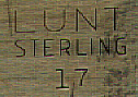 This bookmark is American made. It is marked Lunt Sterling and the number 17. Date unknown.