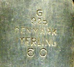 This bookmark was made in Denmark. It is marked G 925 Denmark Sterling the number 60. This is a very finely made piece. The date is 1920 - 1930.