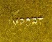 This Swedish enamel & brass bookmark has the appearance of being handpainted. It Shows architecture in Goteborg. It also has the word Import stamped on the back.