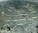 This bookmark was made in the US by Unger Bros. It is marked with the manufacturers mark of an intertwined U and B surrounded by Sterling 925 Fine. It can be dated to 1904 as seen in the catalog. 