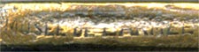 This bookmark was made in France as a souvenir of the Musee de L'Armee. It is silver plated brass, abalone and mother-of-pearl. The top has a statue of Napoleon. Underneath there is an eagle. The Musee de L'Armee, located at the Invalides in Paris, France was originally built as a hotel for disabled soldiers (Invalides) by Louis XIV and now houses the Tomb of Napoleon 1st and the museum of the Army of France.