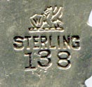 This bookmark was made in the US by Whiting Mfg. Co. It is marked sterling and has the makers mark on the back. It is a "folded" bookmark and the top blade has an art nouveau design.