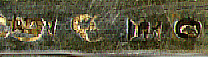 This bookmark was made in Sweden. It is has four marks, only two of which can be made out. The state mark of Sweden and a date mark L5, indicating that this was made in 1865. The silver content is .830. It has the symbols for Faith, Hope and Charity and is very similar to bookmark 83 in group 5.
