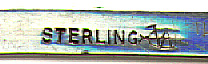 This bookmark is made in the US by Webster Company probably sometime in the 1930's. It is marked Sterling with the manufacturers mark.