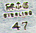 This bookmark was made in the US by Gorham Mfg. Company. It is marked with the manufacturers mark, sterling and 47, the number from the Autumn 1888 catalogue. The top blade is a highly detailed figural catfish. 