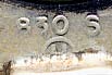  This bookmark is made in Norway. It is marked 830S and Norge. The top is a picture of a raised house and a tree.  The date is 1930 - 1950.  