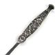 This bookmark (actually it is a letter opener) is American made by Whiting Manufacturing Company and is marked with the makers hallmark.   The top handle is finely detailed leaves and flowers. 