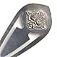 This bookmark was made in the US by Stieff Company. It is marked Stieff Sterling. It is the same shape as the other Stieff bookmark but has the image of roses on the front. These roses are very similar to the S Kirk bookmarks. Date is probably the 1980's.