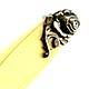 This bookmark was made in either Denmark or Norway. It  has a sterling rose on top of two celluloid blades and is marked 830s.