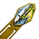 This Swedish enamel & brass bookmark has the appearance of being handpainted. It Shows architecture in Goteborg. It also has the word Import stamped on the back.