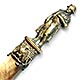 This bookmark was made in France as a souvenir of the Musee de L'Armee. It is silver plated brass, abalone and mother-of-pearl. The top has a statue of Napoleon. Underneath there is an eagle. The Musee de L'Armee, located at the Invalides in Paris, France was originally built as a hotel for disabled soldiers (Invalides) by Louis XIV and now houses the Tomb of Napoleon 1st and the museum of the Army of France.