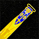 This bookmark was made in France by an unknown manufacturer. It is unmarked and is made of brass with a gold doré. The top is a dark blue enamel shield with 2 fleur-de-lis in brass
