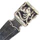 This bookmark was manufactured in Guatemala. It is marked GUAT 900 indicating 900 silver. It is a picture of quetzal bird with a long feather tail.  It is the national bird of Guatemala.