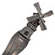 This bookmark is made in Holland. It is marked with some hallmarks which I cannot make out, 90 and Holland. It has a windmill on top that actually spins. Date is around 1920.