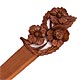 This bookmark is made in France and is a Stanhope or 'peeper'" bookmark. It is probably teak and made between 1890 and 1920. If you look through the '"peep hole'" you can see a photograph of Interlaken Austria."