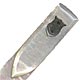This bookmark was made in England by an unknown manufacturer. It is made of Mother of Pearl and has a silver shield on the top blade. The date is unknown.
