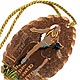 This bookmark was American made. It is made of copper and has an enamel painted Indian sitting on a horse and looking up at the sky. It is inscribed "Pomona Fair 1940" and was a souvenir of that Pomona, California fair.