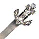 This bookmark was made in the US. It is only marked Sterling and the top blade is in the shape of an anchor. It was probably made between 1900 - 1920. The manufacturer is unknown.