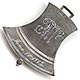 This bookmark is not a bookmark at all, but is most likely a luggage tag that was made in the US by an unknown manufacturer. It is only marked sterling on the back and is in the shape of a bell. The front is inscribed June 10, 1902 with someones initials.