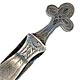 This bookmark was made in the US by an unknown manufacturer. It is only marked Sterling. The top blade has the initials E.O.J. The date is probably 1900 - 1910.