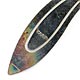 This bookmark was made for All Nippon Airways by an unknown manufacturer. It is marked with the ANA logo and on the back the mark is a club (the kind on playing cards) and the word silver. Date is probably 1970 - 1980.
