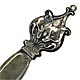 This bookmark was made in the US by an unknown manufacturer. It is marked Sterling and sterling front. The top is two lilies in a victorian style which puts the bookmark between 1900 - 1910.