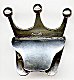 This bookmark was made in the US by an unknown manufacturer. It is in the shape of a crown but it is very heavy. It is marked only sterling.