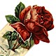 This bookmark was made in the US by Whitehead & Hoag of Newark, NJ. It is an advertising bookmark for the G. W. Herrick & Co. women's shoes. The flower on top is a rose with its bottom petal cutout for the second blade. On the back is a calendar for May 1901 to April 1902. It also says "We manufacture our own shoes." The date is 1901.