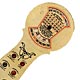 This bookmark was made in the US by The American Art Works of Coshocton, Ohio. It is a celluloid advertising bookmark for the Kellogg Furniture Co. It is a calendar for the years 1910 - 1915 with a rotating dial in the back. The instructions read "Turn wheel until month appears in column with present year. Top will show days of the week. Use 1912 printed in red for JAN. and FEB (Leap Year)." It also has the birth stones for each month.  