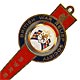 This bookmark was made in the US by an unknown manufacturer. It is made of brass and enamel paint and was made for the British War Relief Society between 1940 - 1950. The center blade is a shield with a lion and the words "Dieu Et Mon Droit". 