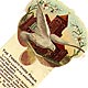  This bookmark was made in the US by David C. Cook, Publishing of Elgin, Illinois. It is a celluloid religious bookmark with the Twenty-third Psalm printed on the front. The top is a picture of a dove carrying a branch with a church in the background. The date is 1905 - 1915.   