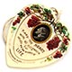  This bookmark was made in the US for the Brooklyn, NY Tabernacle. This is a very RARE bookmark that was handed out by C. T. Russell at the 1913 Conventions of the International Bible Students. It is a religious celluloid bookmark with a picture of a man's head in an oval frame hanging from a grape vine. Underneath it says "Keep thy HEART with all dilligence for out of it are the issues of LIFE." This quote is from Proverbs 4:23. The back is a quote from I JNO 3:1 which says "Behold, what manner of love the Father hath bestowed on us that we should be called Sons of God." Also is says "When He shall appear we shall be like Him."  