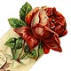  This bookmark was made in the US by David C. Cook Publishing of Elgin, IL. It is a religious celluloid bookmark with a picture of a rose on top and a quote from Exodus XX 2-17. The date is 1905 - 1915.    