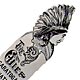  This bookmark was made in the US the NJ Aluminum Co. of Newark NJ. It is an aluminum diecut advertising bookmark for Saratoga Natural Mineral Water. the top is a native American in full feather headdress. The date is 1900 - 1910.    