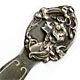  This bookmark was made in the US by an unknown manufacturer. It is marked Sterling Front on the back. It is a lady head figural on the top. The date is 1900 - 1910.  