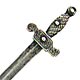 This bookmark was made in the US by Frank M. Whiting Co. It is marked Sterling and manufacturers hallmark. It is in the shape of a sword where the second blade is bolted on the back of the first.  The date is 1890 - 1910.   